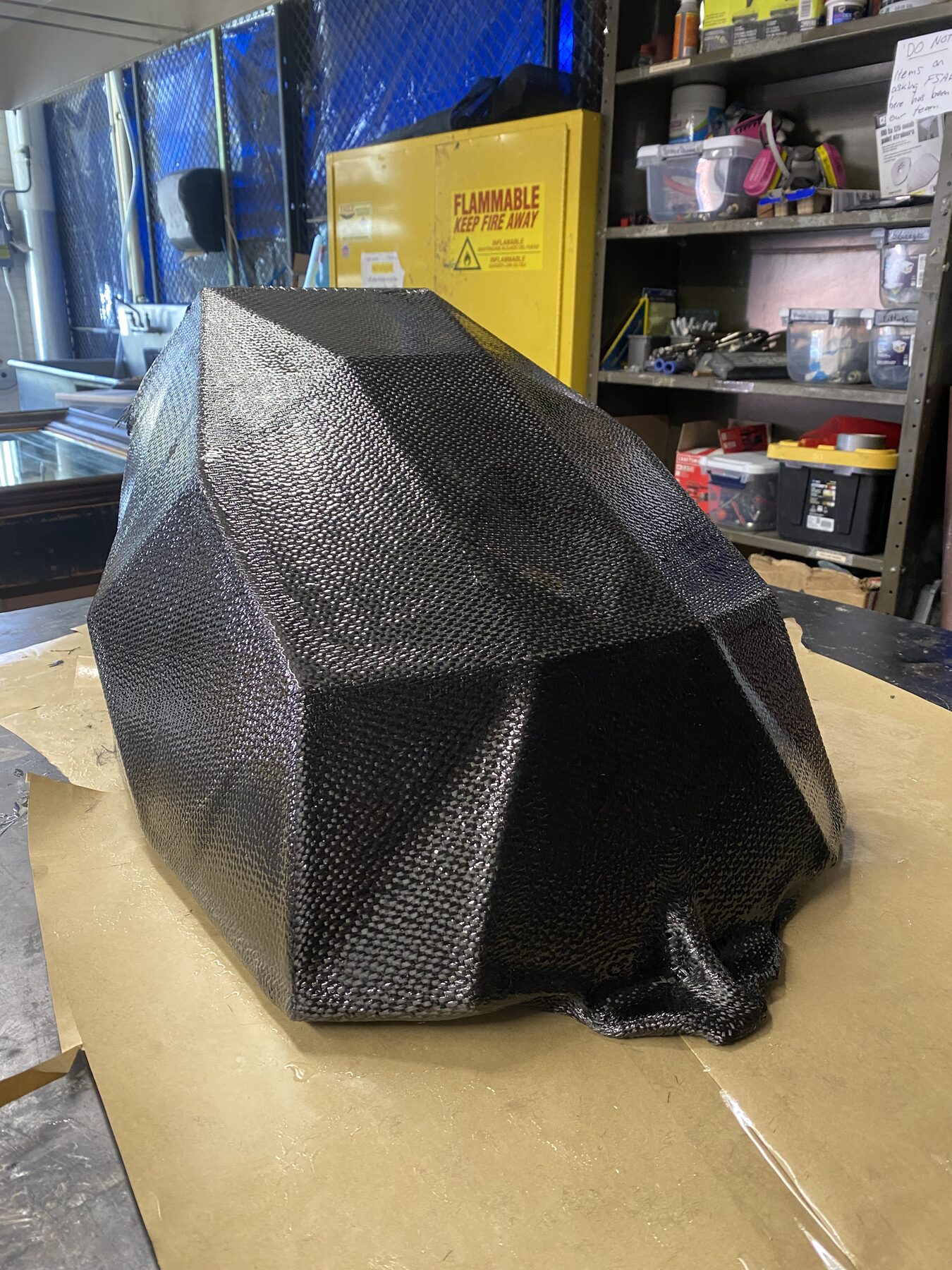 Tank fairing fit check