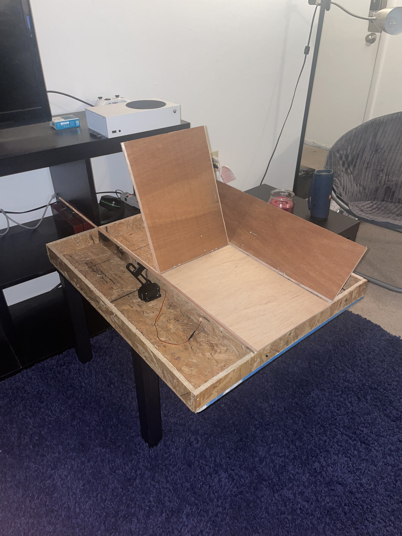 TIDY semi-automatic t-shirt folder — completed prototype