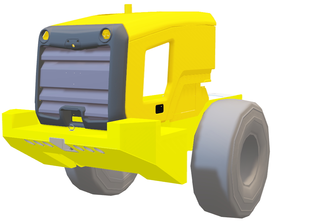 926 Small Wheel Loader CAD model with concrete counterweight design