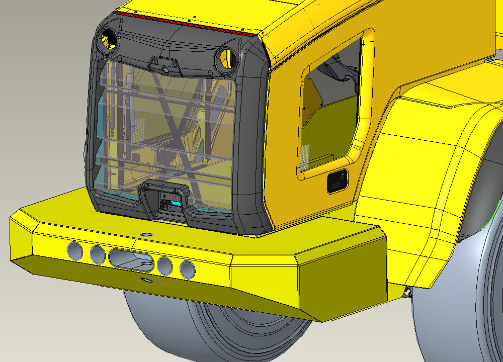 Counterweight concept iteration 2 &mdash; wider profile after feedback
