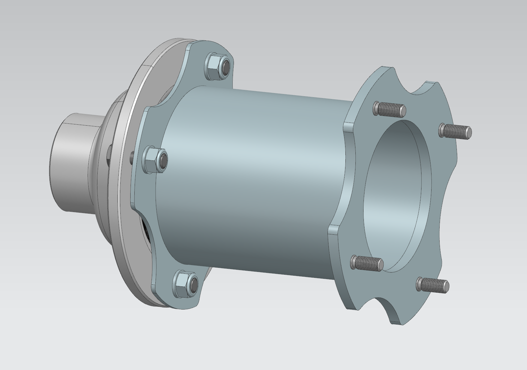 STEED dually wheel attachment CAD render