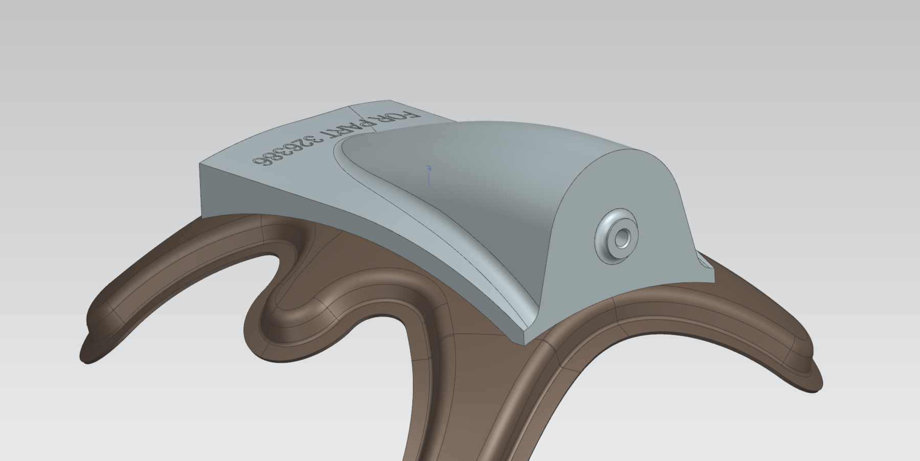 Helmet air duct drill fixture CAD