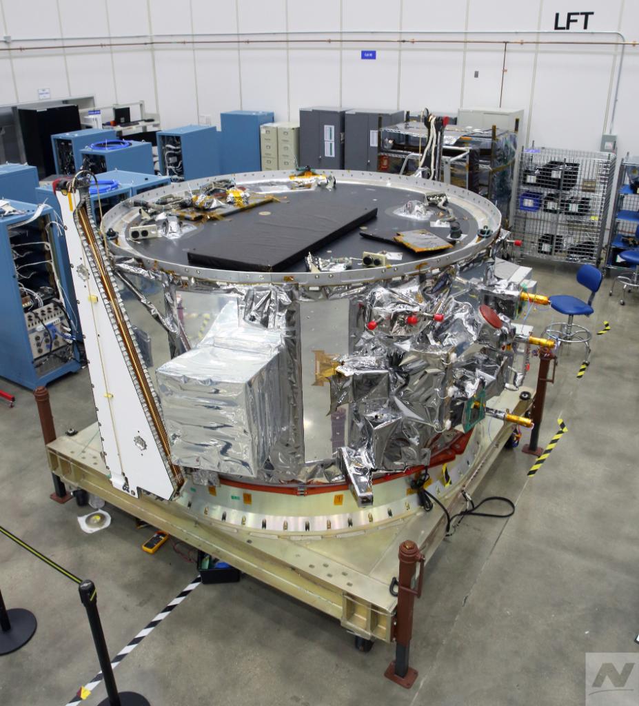 Cygnus ISS Resupply spacecraft in integration at Northrop Grumman